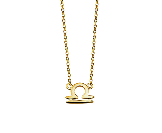 Zodiac Weegschaal Ketting Goldplated ZN010G Jwls4u-0