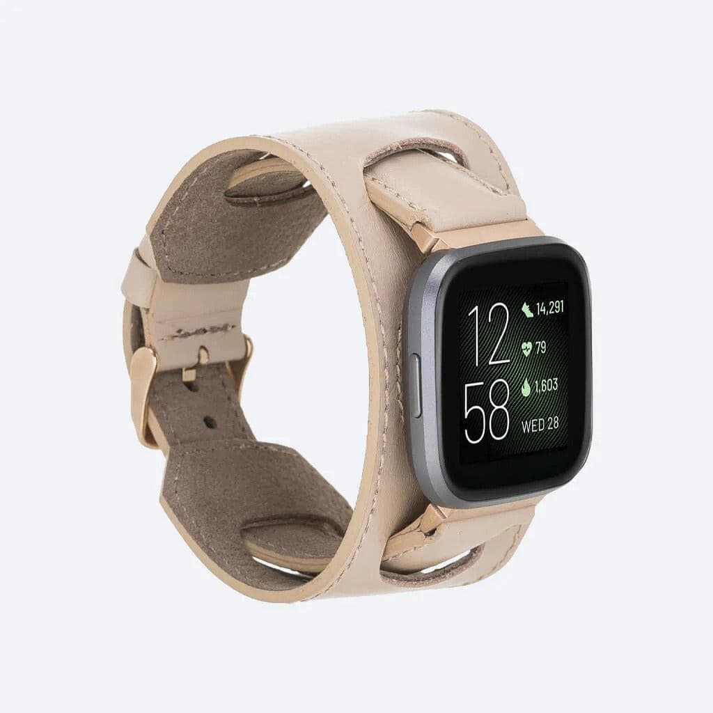 Swansea Cuff FitBit Leather Watch Straps-7