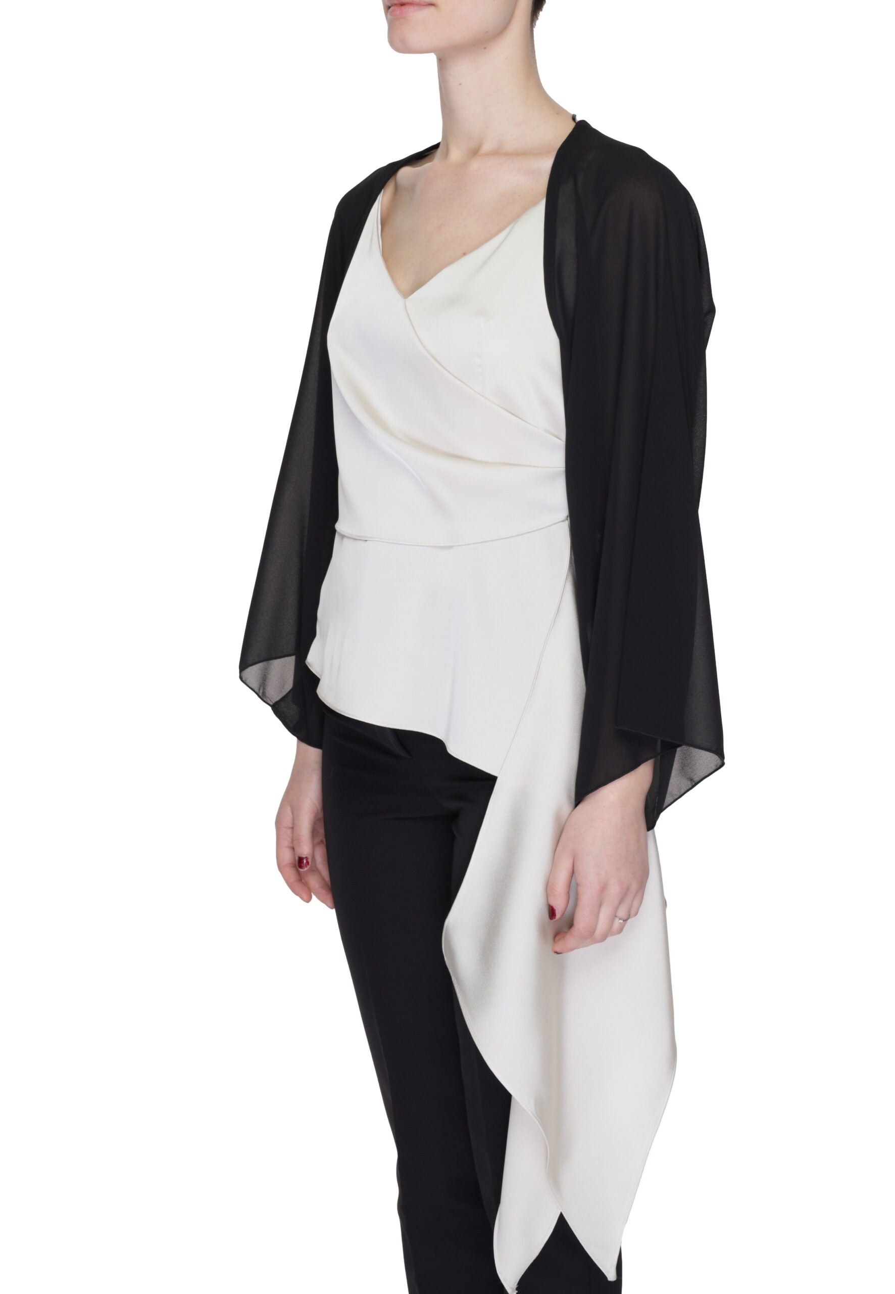 Long sleeves shrugs Sandro Ferrone Black - Foto 3