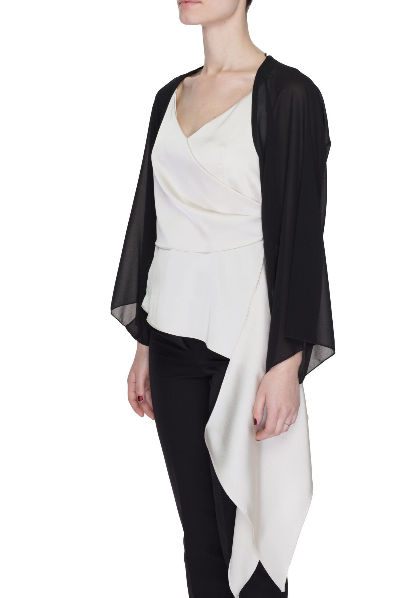 Long sleeves shrugs Sandro Ferrone Black - Foto 3