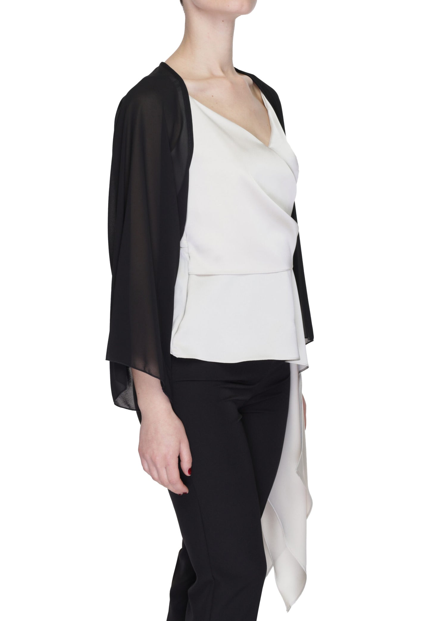 Long sleeves shrugs Sandro Ferrone Black - Foto 4