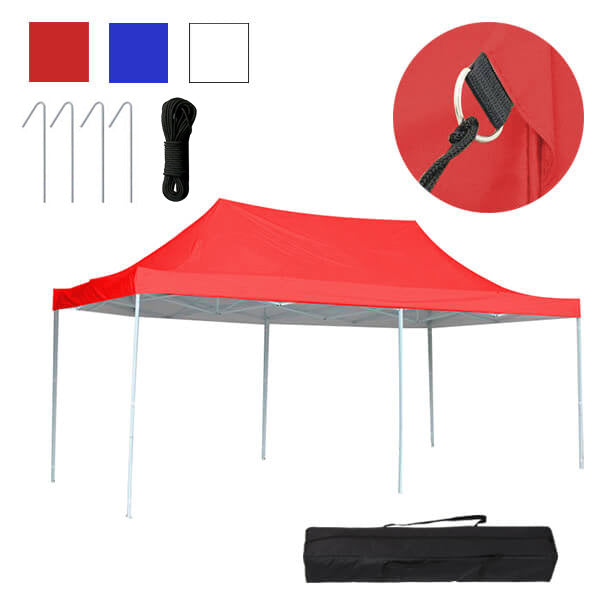 Skládací zahradní pavilon - různé typy - 3x6m - modrá - pavilon+přenosná taška-0