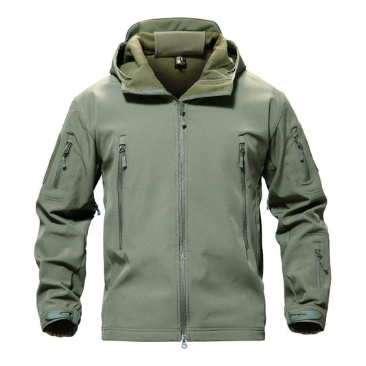 Shark Skin Military Jacket Men Softshell Waterpoof Camo Clothes Tactical Camouflage Army Hoody Jacket Male Winter Coat-0