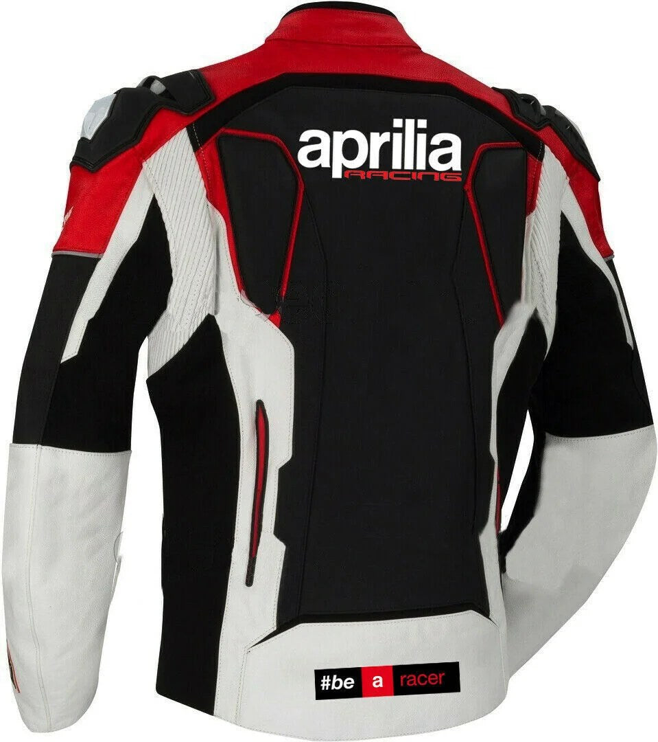 APRILIA MOTOGP MEN MOTORCYCLE LEATHER RACING JACKET-2